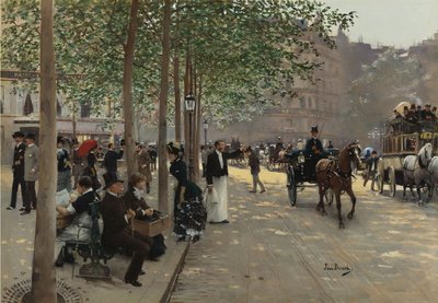 Avenue parisienne - Jean Beraud